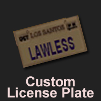 Custom License Plate